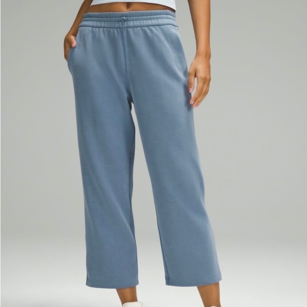 Lululemon Softstreme High-Rise Straight-Leg Crop Pants Blue Size‎ 0 NEW Teen XS